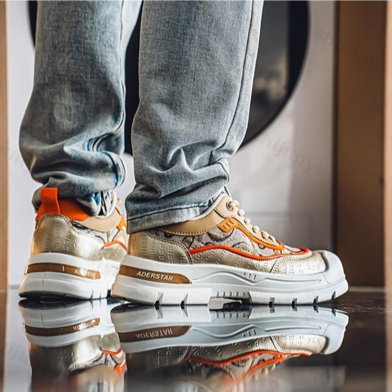 Fashion Low Top Sports Casual Shoes for Men 2025 New Summer Fashion Trend Mesh Breathable Thick Soled Shoes Comfortable Chunky sneakers