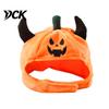 Cute Halloween Pumpkin Hat for Cats Pet Hat, Funny Devil Horn Cat Plush Cozy Daily Fun Wear Small Dogs, Party Cosplay Accessories Spooky Outfit