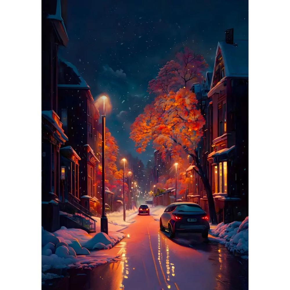 Anime Japanese Street Landscape Poster Prints For Living Room Home Decor Abstract Scenery Canvas Painting Wall Art Aesthetic