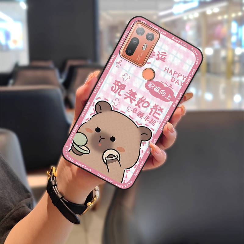 Cute Dirt-resistant Phone Case For HTC Desire 20 Plus/D20+ Couple Waterproof Soft Case Durable Cartoon Full Wrap TPU