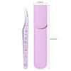 High Precision False Eyelash Tweezers Lashes Extension Tweezer  Miniature Scene Stickers