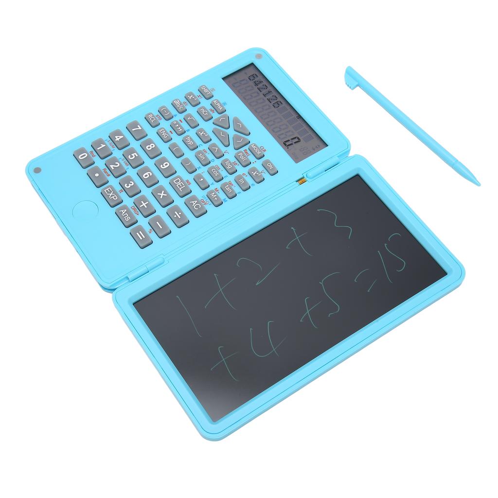 Calculator with Notepad Portable 10 Digits LCD Display Scientific Calculator for School Meetings and Family