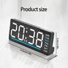 LED Display Clock Travel Sized Kids Room Nightlight Clock Quiet Bedroom Digital Clocks Perfect For Dorms Hotel