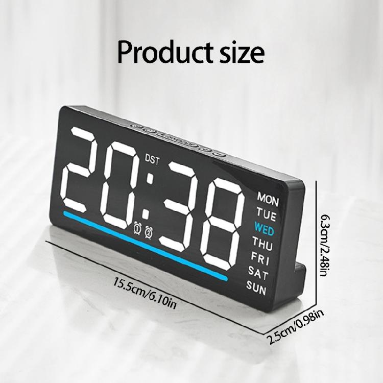 LED Display Clock Travel Sized Kids Room Nightlight Clock Quiet Bedroom Digital Clocks Perfect For Dorms Hotel