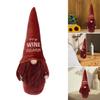 Plush Dwarf Ornament Red Wine Elf Doll Christmas Tiered Tray Decoration for Living Room Bedroom Home Party Decoration