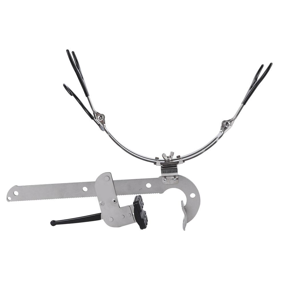 28086 Dual Purpose Ice Raft Bridge Fishing Folding Bracket Stainless Steel Stand TackleL
