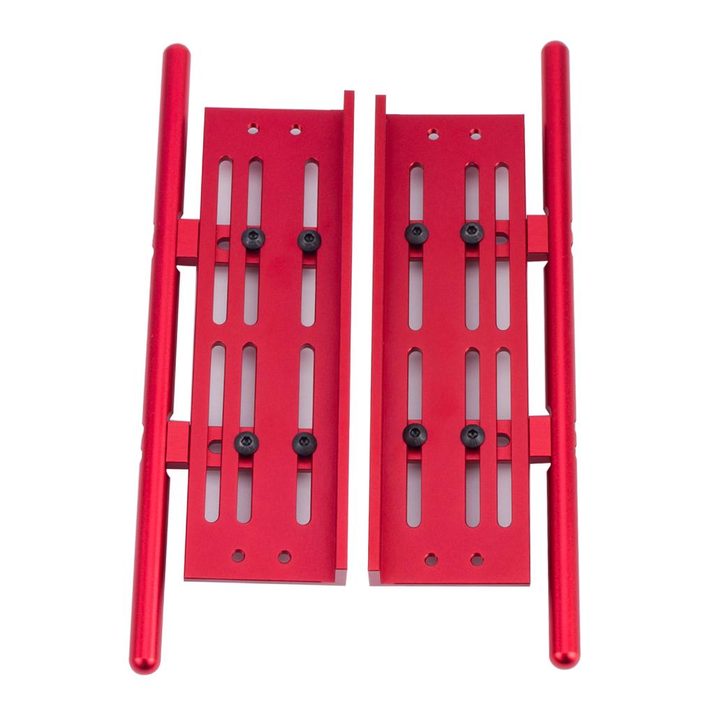 2 Pcs Aluminum Alloy Rock Sliders Adjustable Side Step Armor for 1/10 RC Crawler Car SCX10 I II TRX4 Wrangler Upgrade Parts