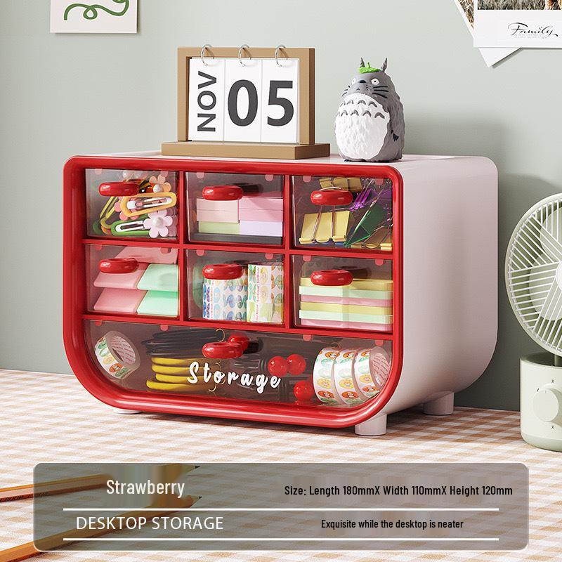 Desktop Multi-Purpose Organizer: Dorm, Cosmetics, Stationery, Hair Ties & Jewelry Storage Box