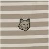 MaiSon KitSune Bold Fox Head Patch Stripe Men S Long Sleeve Tee Pm00122kj0044