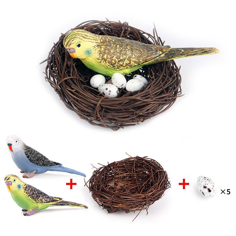 Children's Animal Simulation Toy Set: Eagle, Falcon, Secretary Bird, Owl Figurines