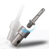 Earth Auger Adapter Fixed With Reverse Thread Screws