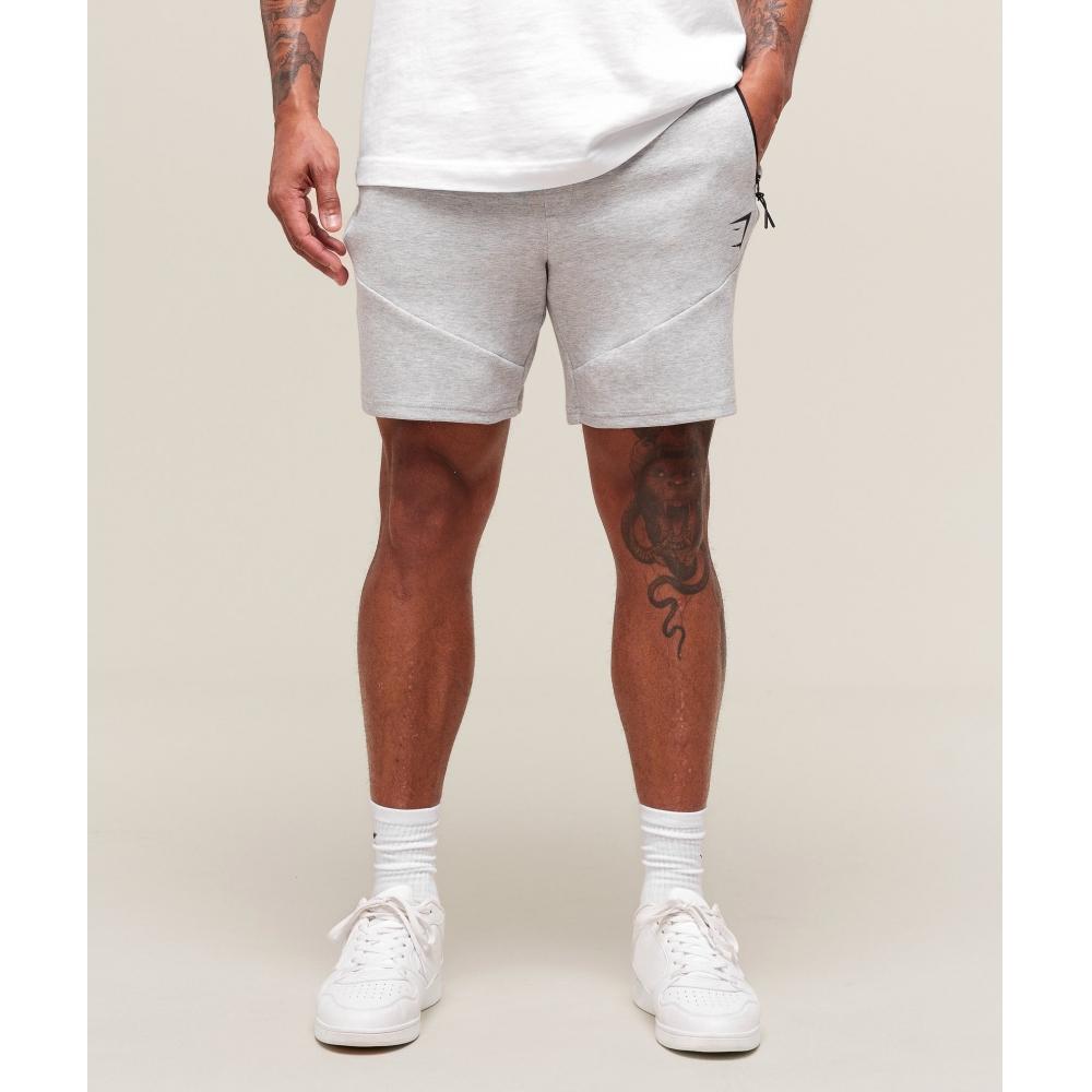 

Gymshark Interlock Tech 6 Shorts Light Grey Core Marl A1c3l Gbcn XS