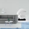 Creative Abstract Thinker Wave Statue Decorative Figurine Unique Resin Sculpture Desktop Ornament