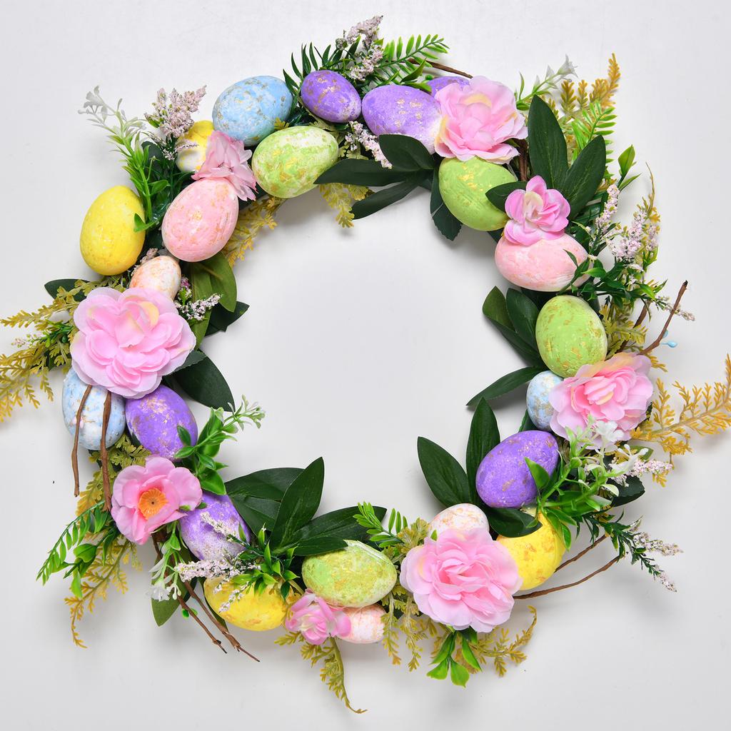 Easter Egg Easter Egg Wreath Pendant Valentine'S Day Easter Decoration Home Window Door Hanging