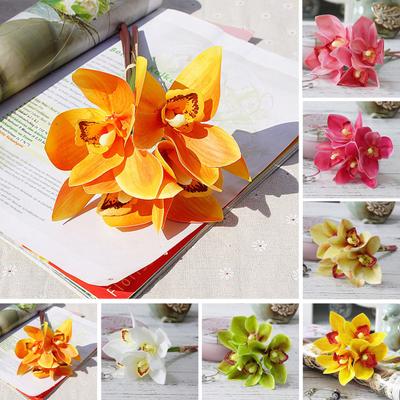Artificial Flower Fine Workmanship Weather-resistant 4 Branches Real Touch Ultra Realistic Simulation