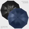 Sunshade and Rain Umbrella, Dual-Purpose, for Men and Women, with Printed Logo, Foldable, Automatic, Wind-Resistant, Thickened and Reinforced, Large