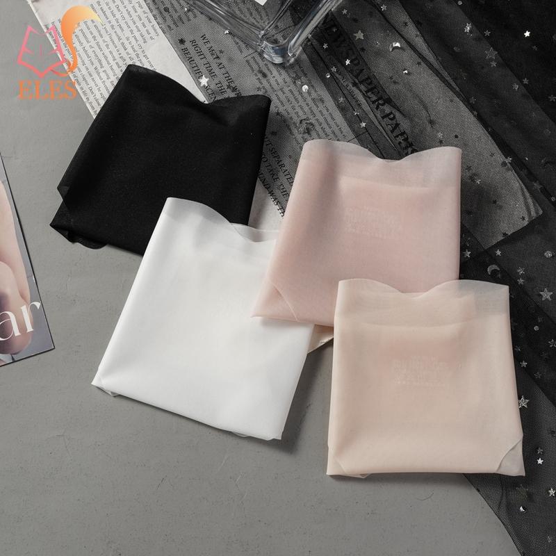Summer Ice Silk Sexy Pure Colour Wavy Edge T-Shape Lingerie Briefs Women's Low Waist Light Transparent Underwear Panties