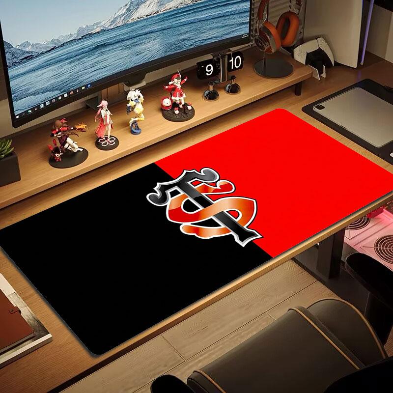Black Symbol Large Size Mouse Pad Large Gaming Table Cushion Nonslip Laptop Tablet Big Mousepad Xxl Mat Mini Pc Playmat With Lock Edge