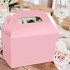 4pcs Solid Color Paper Candy Box Birthday Gift Packaging Boxes Candy Bags Wedding Favors Birthday Party Decoration Baby Shower