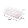 15 Grid Egg Storage Box With Lid Kitchen Refrigerator Egg Box Egg Drop Rack Egg Storage Box Fridge Egg Organizer Egg Tray Box
