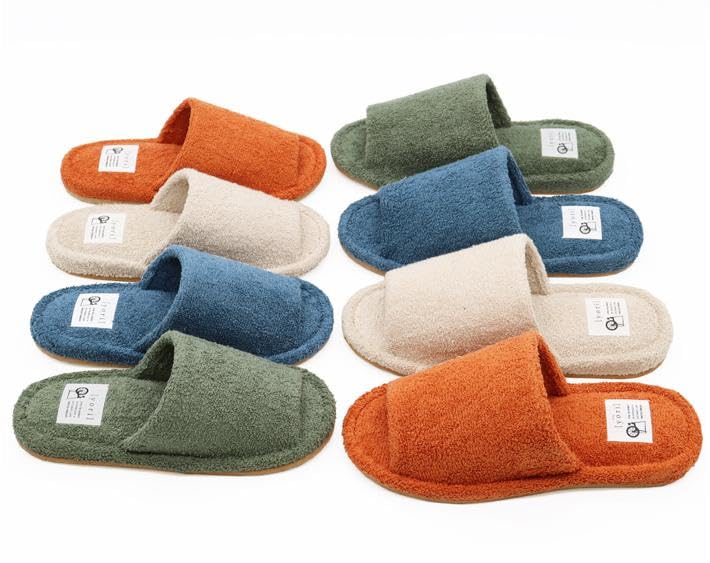 Aspersio Washable Pile Fabric Slippers with Front Openings for Coolness and Soft and these comfortable slippers are perfect for and perfect for and
