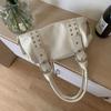Spicy Girl Vintage Underarm Bag Y2K Motorcycle Bag Portable Retro Rivet Shoulder Bag  Girls