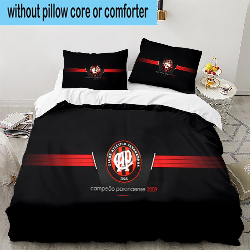 Atletico Paranaense Crest 3PCS Bedding set,Ideal for1pc Duvet Cover And 2pcs Pillowcases Perfect for Christmas gift,Ideal for Bedroom, Dormitory