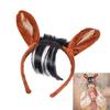 Halloween Horse Costume Accessory Includes Horse Ear Headband Tail for Kid Adult Masquerade Cosplay Christmas Role Play