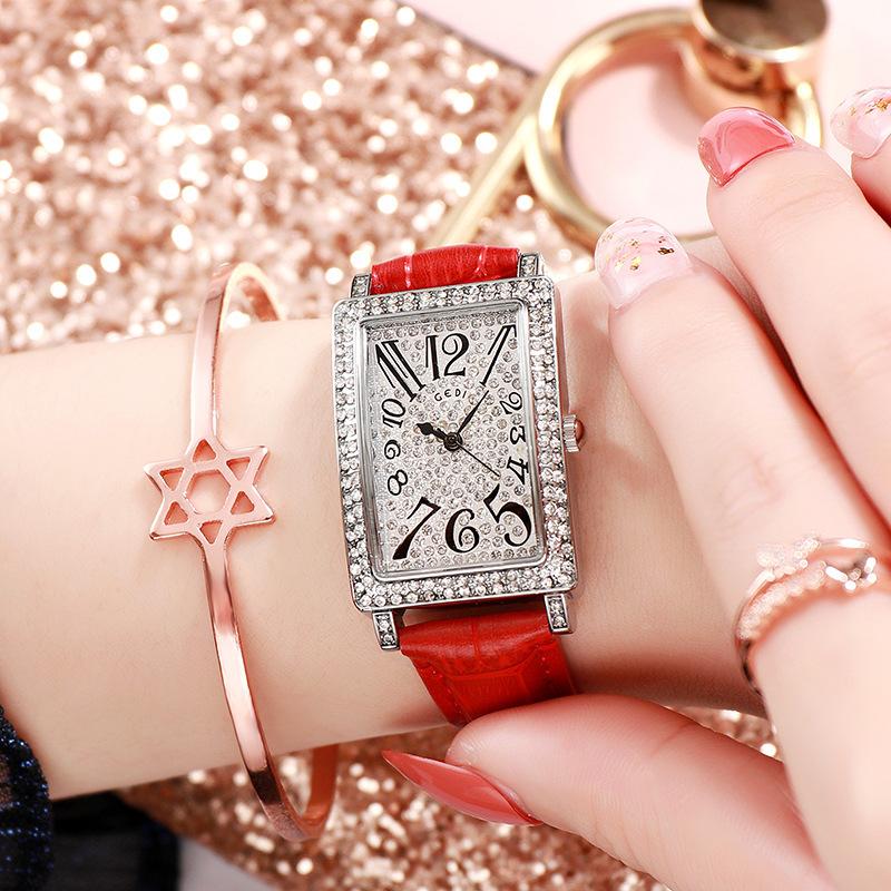 Diamond Belt Watch Women'S Square Retro Trendy Wrist Watch Women'S Watch