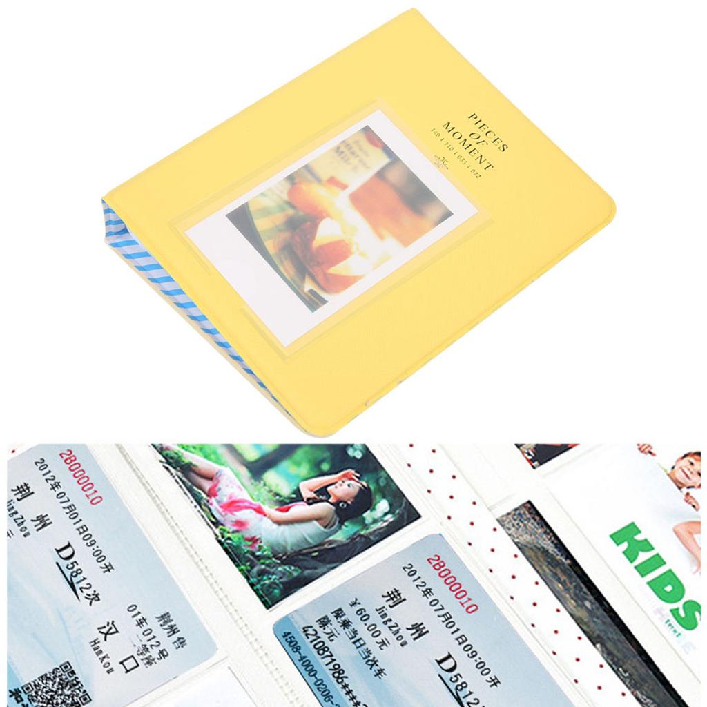 Fotoalbum Einsteckhülle Notiz Foto Hält 64 3-Zoll-Bilder Erinnerungsgeschenk für 9 Celsius 8 Celsius 8+(Trauben Violett )