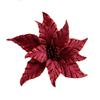 Handmade Artificial Christmas Flowers Shiny DIY Simulated Christmas Flower Multi-color Christmas Tree Accessories Event Layout