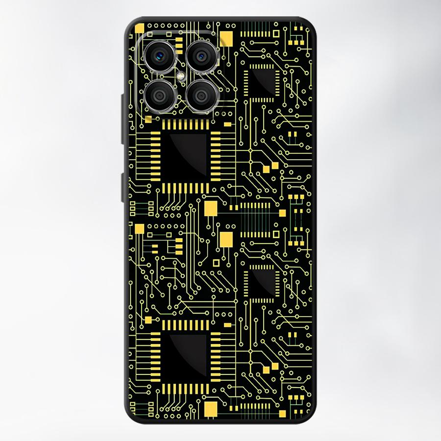 Case for Huawei P30 P20 Pro P20 P40 Lite P Smart 2019 P20 Lite 2018 Funda Phone Cover Retro Circuit Board