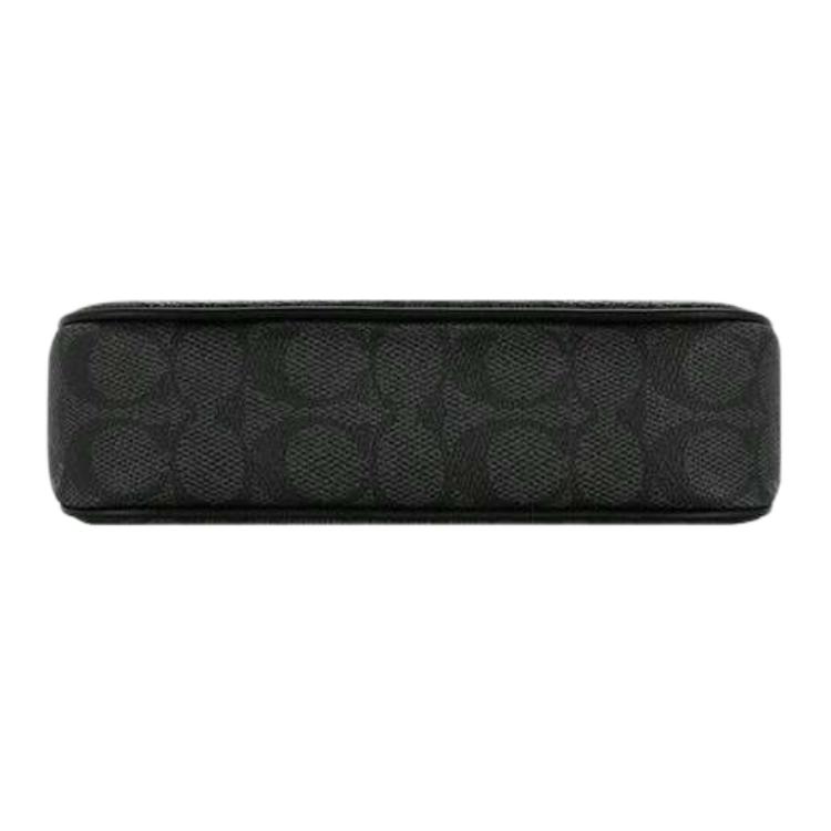 New COACH Nolita Polyvinyl Chloride Pochette, Shoulder Bag Trumpets Women's Dark Gray CW426-QBMI5
