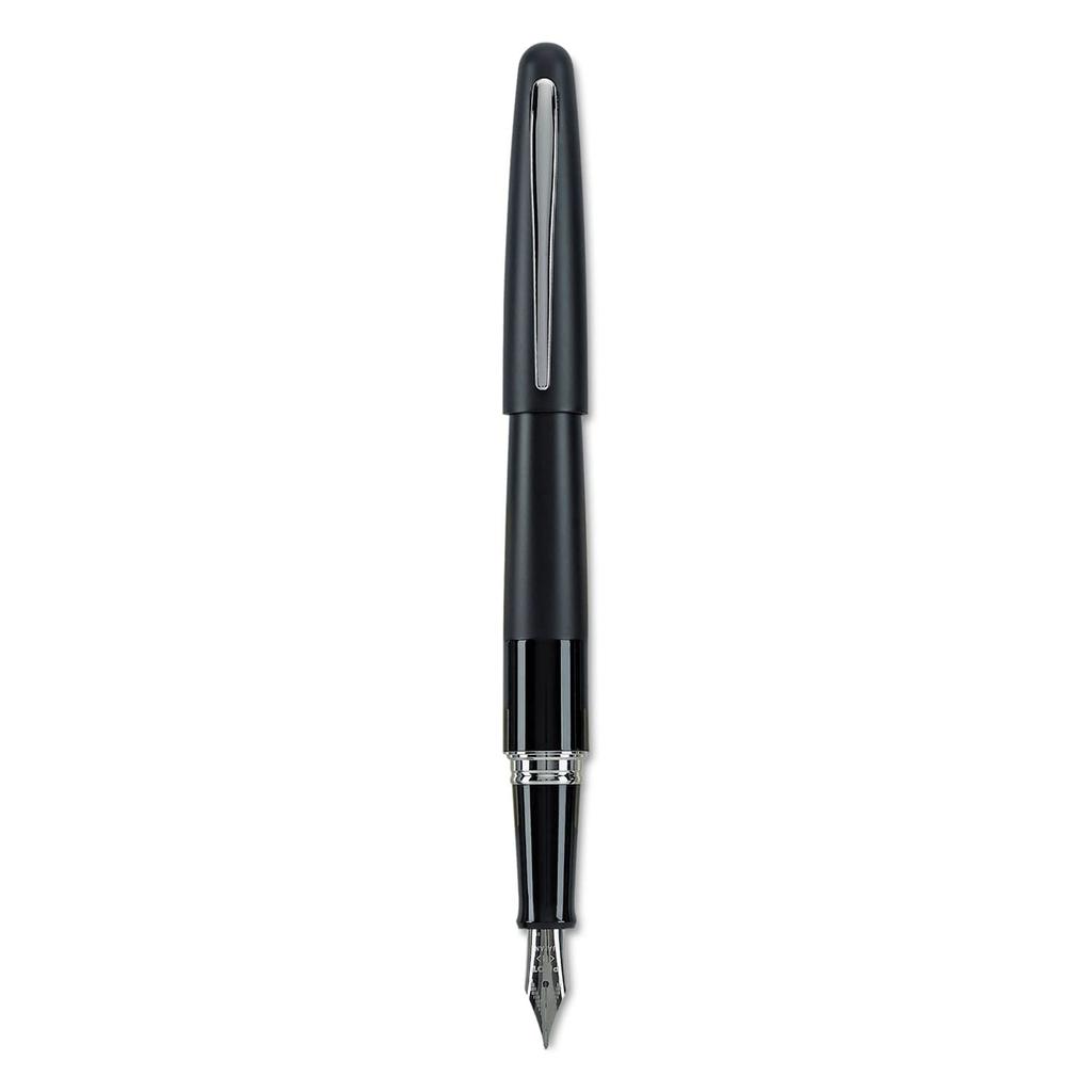 Pilot Pióro wieczne z kolekcji Metropolitan, Czarny korpus, Klasyczny design, Stalówka F-M, Czarny tusz (91107) Wieczne pióro