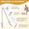 Double Head Traction Pet Supplies Traction Rope Traction Belt Dog Traction Double Buckle Chain for Two Dog Leash Running Walking