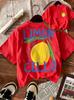 New Summer T-Shirt for Kids, Daily Casual Style, Breathable and Comfortable, Short-Sleeved, with A Cartoon Lemon Print.