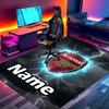 Tappeto Personalizzato con Nome Squadra di Calcio F.C, Tappeto Versatile per Arredamento Casa, per Sala Giochi, Appartamento, Balcone, Ingresso, Corridoio Regalo