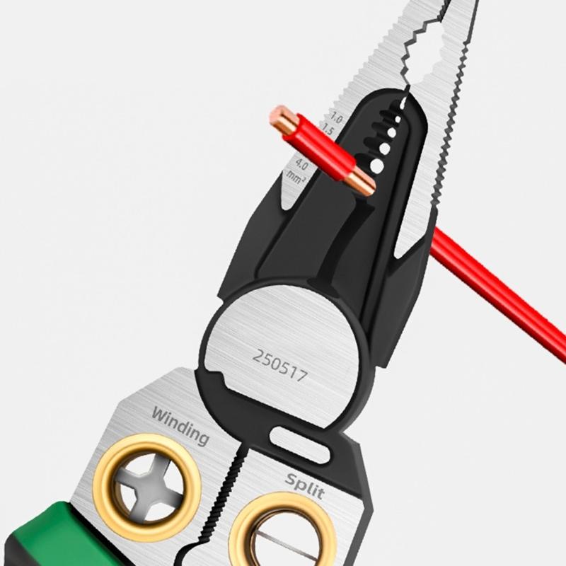 Professional Electrician Wire Stripping and Cutting Pliers With Ergonomic Grip for Clean Safe Cut Industrial Easy To Use