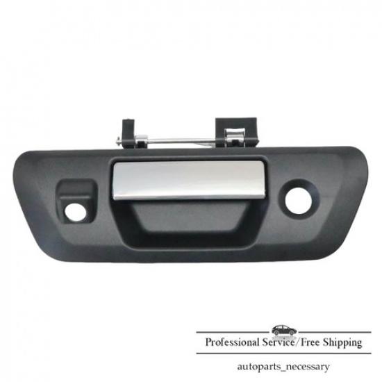 Rear Tailgate Handle W Key+Camera Hole Black For Nissan Navara D23 NP300 2015-21
