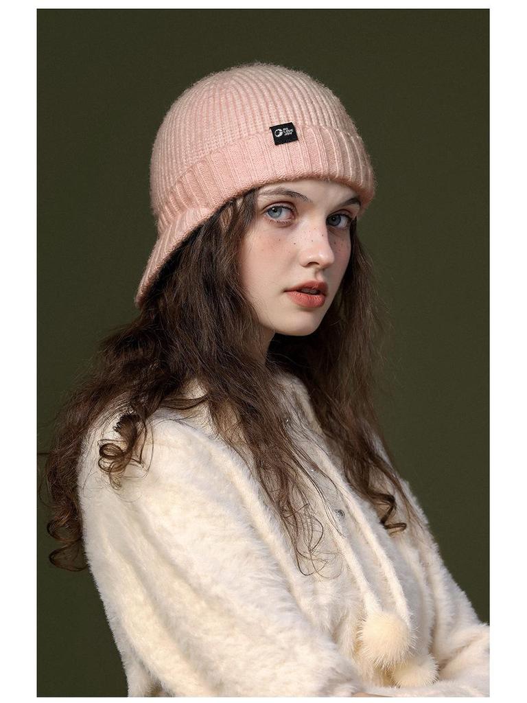 Women's Windproof Wool Knitted Hat with Ear Protection – Warm Duckbill Cap for Autumn and Winter