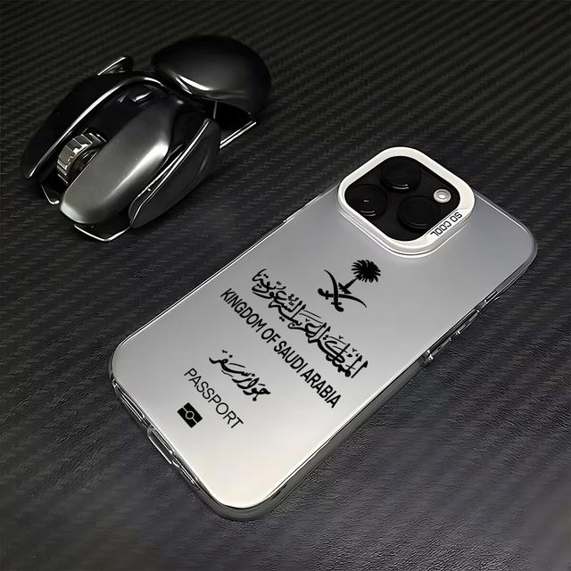 Saudi Arabia Passport Phone 13 12 11 Pro Max Candy Matte Shockproof Back Cover For iPhone 16 15 14 Case