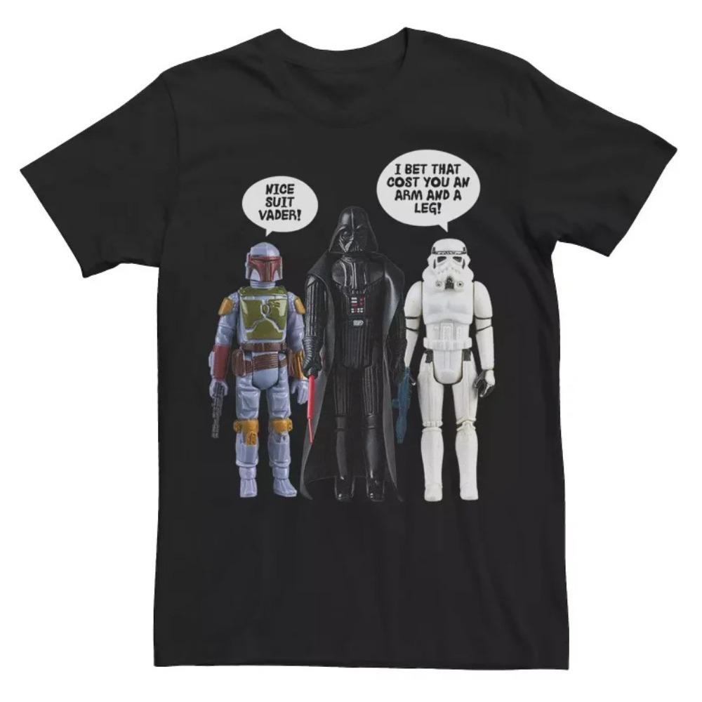 

Star Wars Dark Side Vintage 90s Kenner-Style Action Figures Boba Fett Darth Vader Imperial Stormtrooper Funny Arm And A Leg Meme Dialogue Bubble 4XL