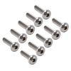 100Pcs Button Head Socket Caps Screws M4 Galvanized Steel for Accuracy Machinery