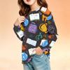 Kids Printed Long Sleeve T-Shirt with Pocket for Back To School