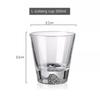 1PC Transparent Snow Mountain Cup Japanese Mount Fuji Whisky Glass Cup Breakfast Milk Drink Beer Wine Fruit Juice Cups Gift