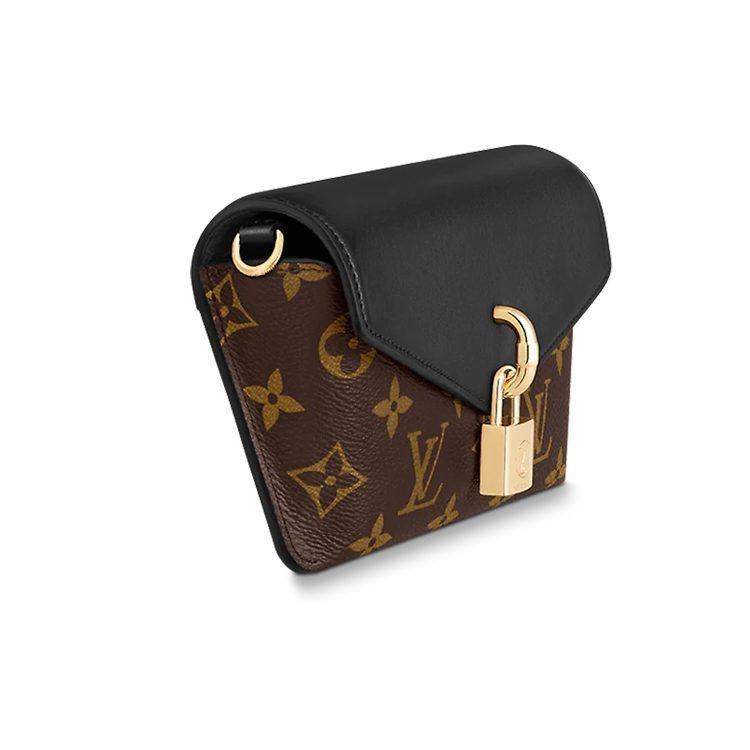 Louis Vuitton Vorhängeschloss An Riemen Leinwand Mit Leder Abschließbare Tasche, Umhängetasche, Handtasche Regulär Damen M80559