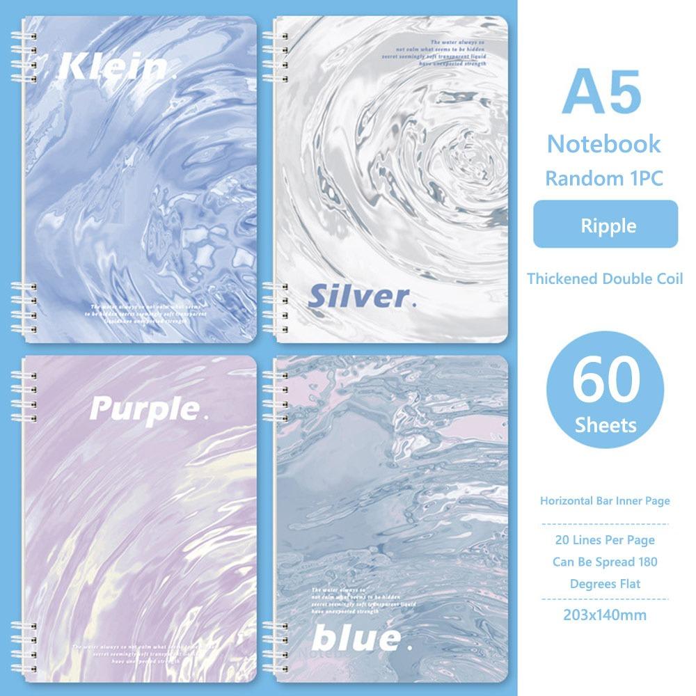 Thickened A5 Spiral Notebooks Color Perforated Pages Notepad Horizontal Line Inner Pages Hand Account Book Hand Account Book