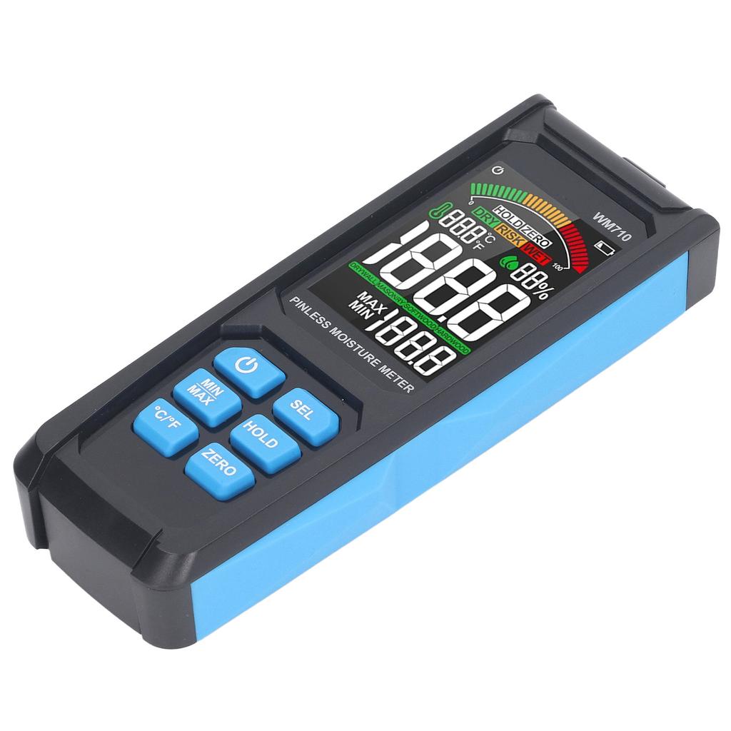 Pinless Moisture Meter Digital Wood Moisture Detector Wall Humidity Sensor for Building Materials