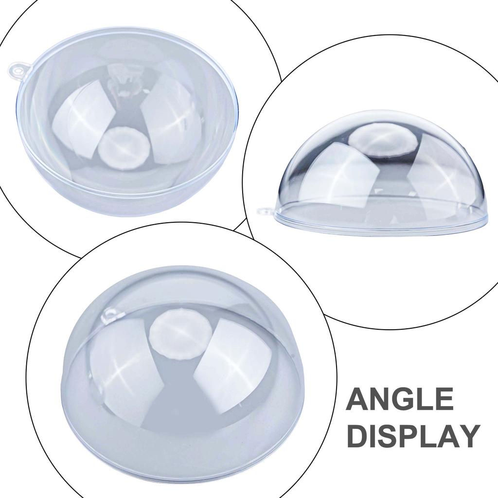 Personalize Your Christmas Clear Fillable Baubles Wedding Favours Decorations