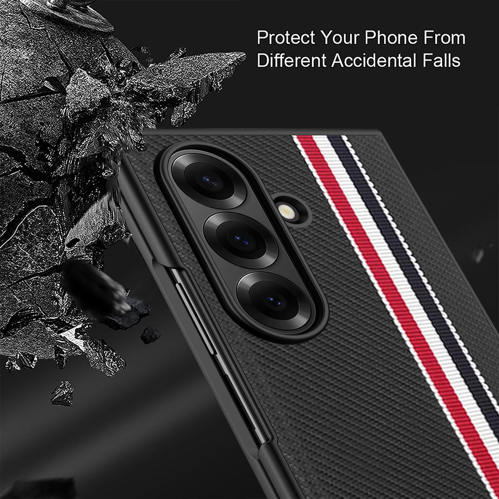 Carbon Fiber Ultra Thin Folding Cover Case for Samsung Galaxy Z Fold7 5G Fold 7 6 5 Fold6 Fold5 Fold3 Fold4 Fold 4 3